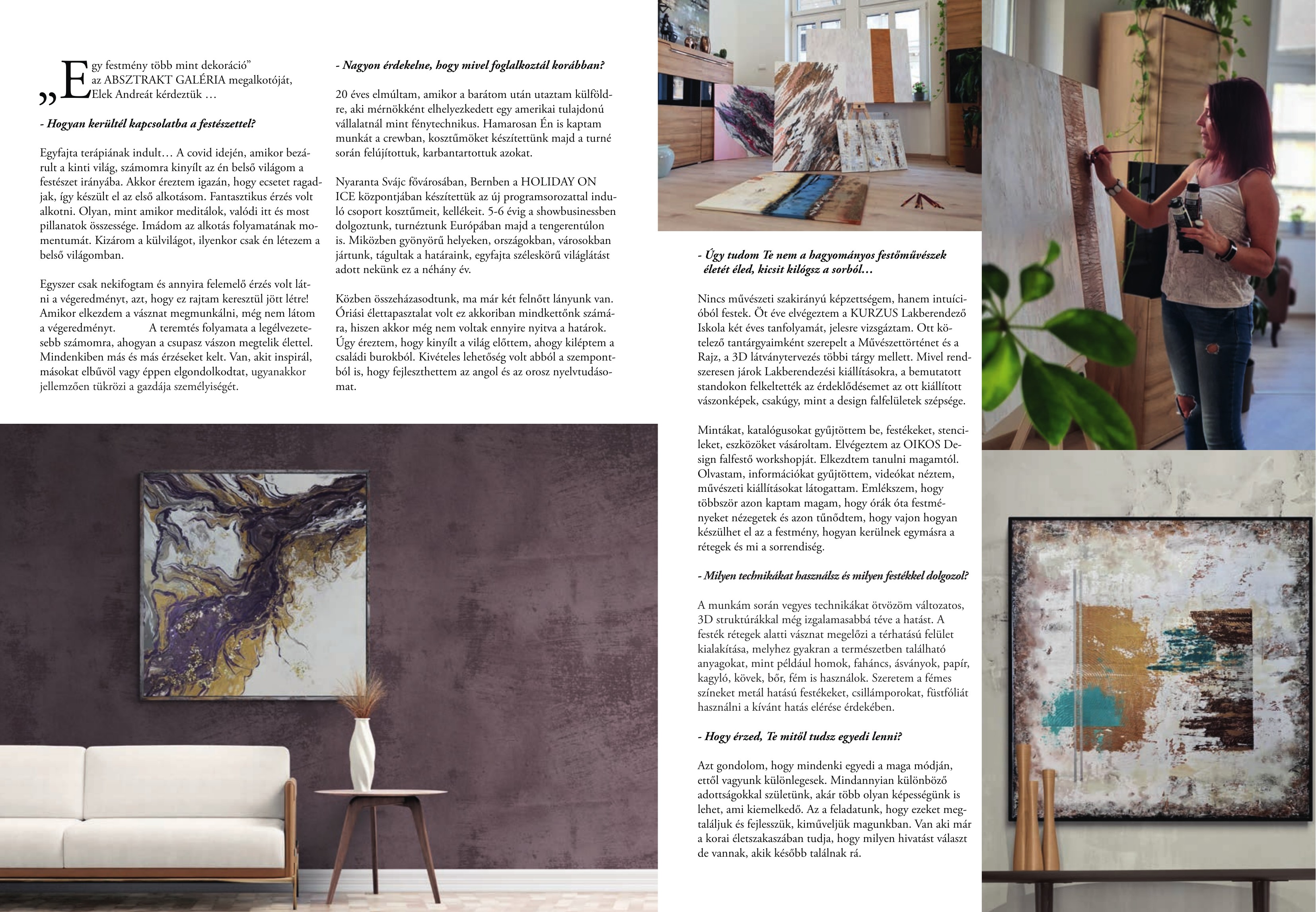 Absztrakt Galéria festmények – sajtómegjelenés